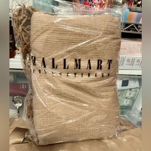 Hallmark Collectible Fringe Throw Blanket NEW